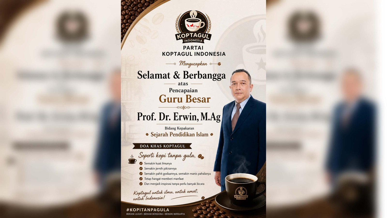 Akademisi Erwin Mahrus resmi dikukuhkan menjadi salah satu tenaga pendidik dengan jabatan fungsional tertinggi berkat dedikasinya meneliti sejarah Islam di wilayah Kalimantan.