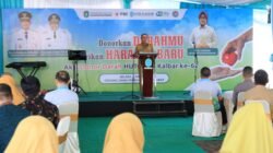 Pelaksanaan kegiatan donor darah yang menjadi rangkaian perayaan hari ulang tahun ke-62 Bank Kalbar di Pontianak.