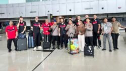 Delegasi Asian Volleyball Confederation beserta tim peserta dan wasit internasional tiba di Kota Pontianak untuk persiapan turnamen kejuaraan Asia.