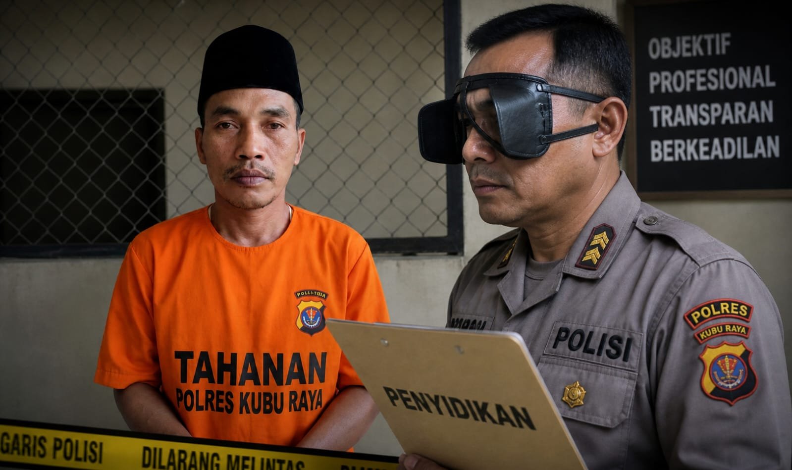 Warga yang menjadi korban serangan senjata tajam justru ditahan oleh penyidik Polres Kubu Raya sehingga memicu dugaan kriminalisasi dan desakan sanksi etik.