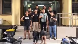 Tersangka kasus pencurian kendaraan bermotor saat berhasil diamankan oleh jajaran kepolisian usai melancarkan aksinya di wilayah Pontianak Utara.