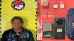 Tersangka (HD) pengedar sabu di Kembayan dengan barang bukti 4,42. (Dok. Ist)