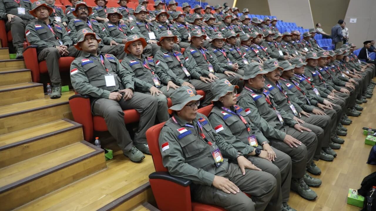 Suasana kegiatan Senior Disaster Management Training (SDMT) yang diikuti oleh puluhan pimpinan BPBD dari seluruh Indonesia di Kabupaten Bogor.